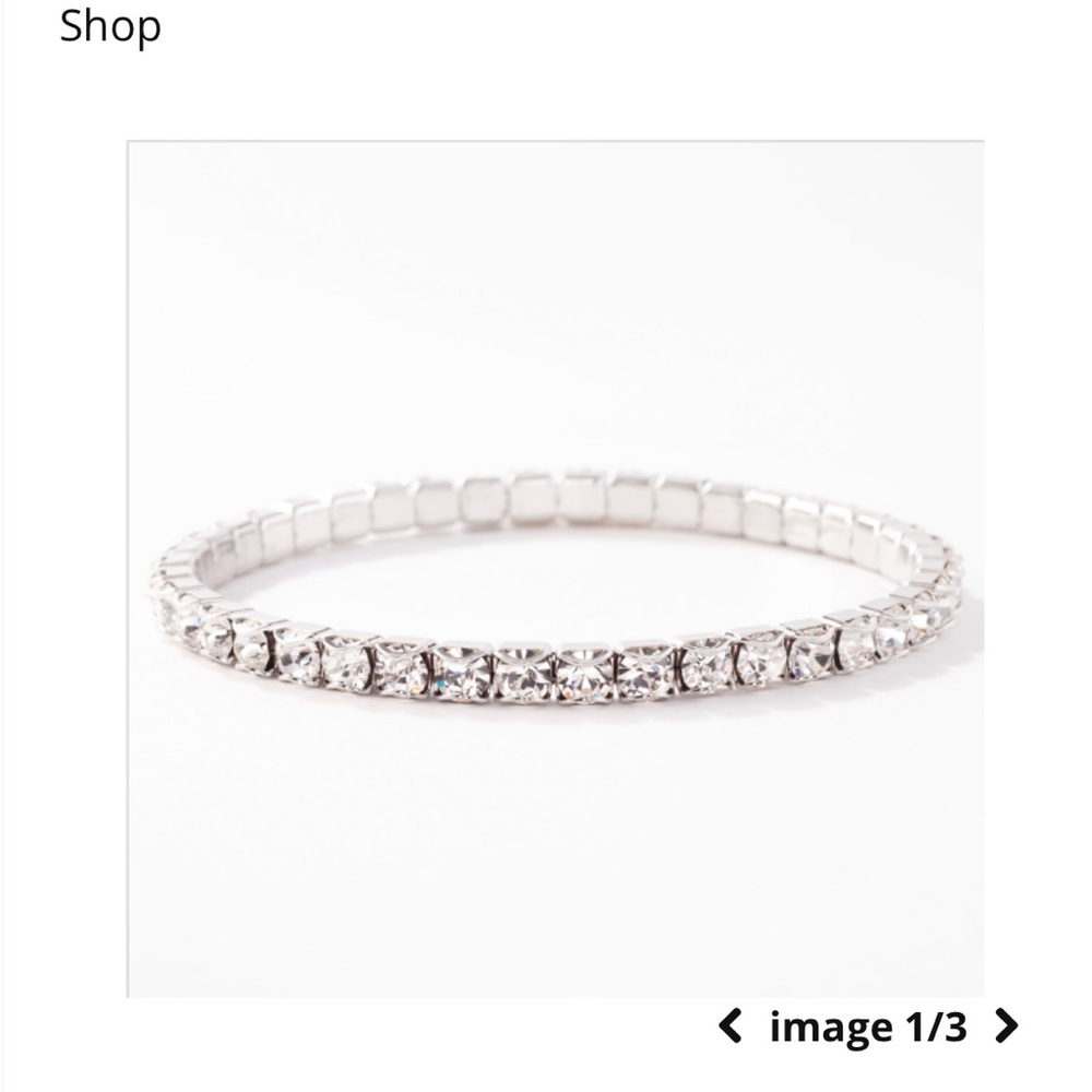 Touchstone crystal. April birthstone Bracelet. New with tags.